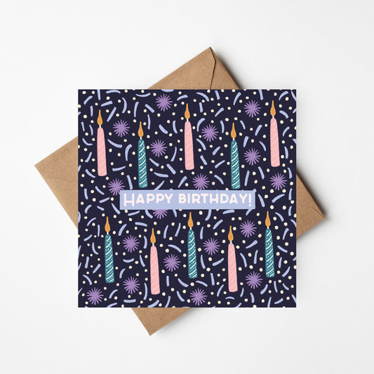 Happy Birthday Candles Card