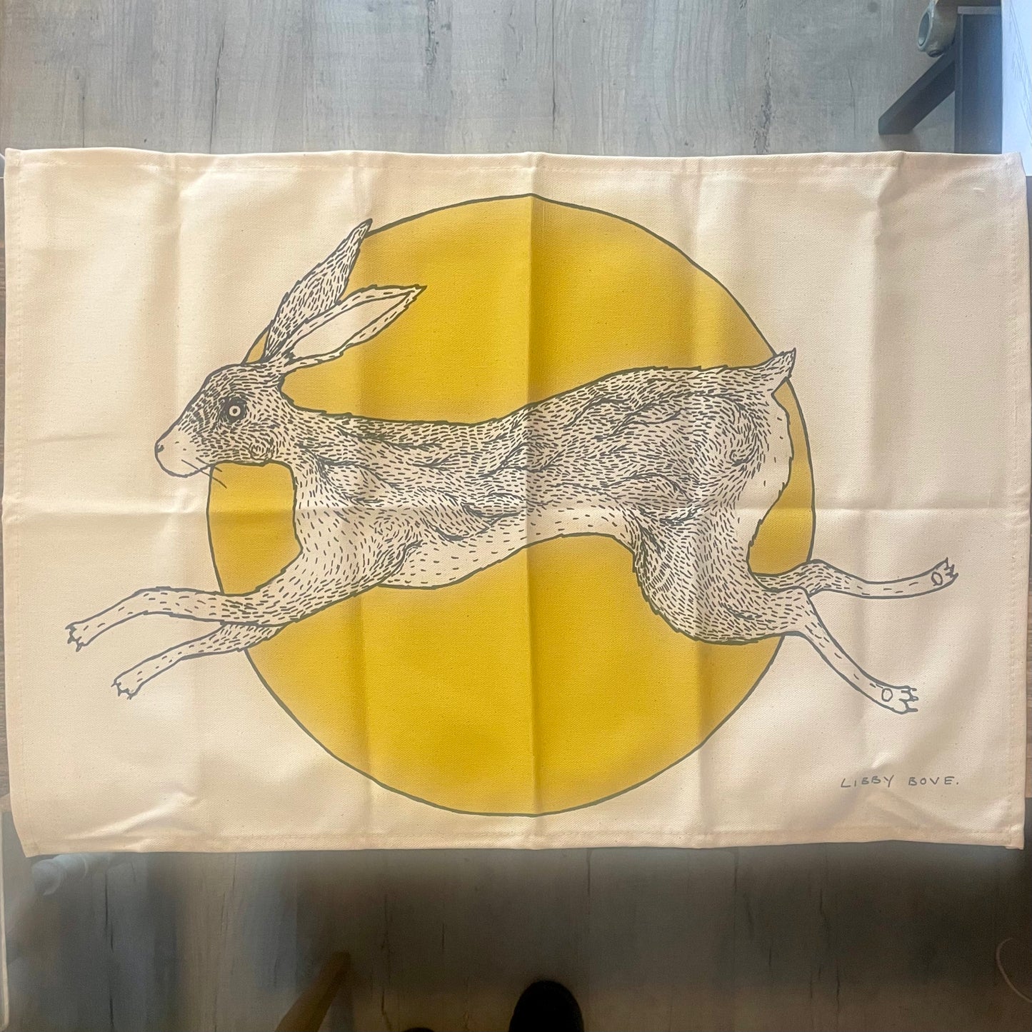 Leaping Hare Tea Towel