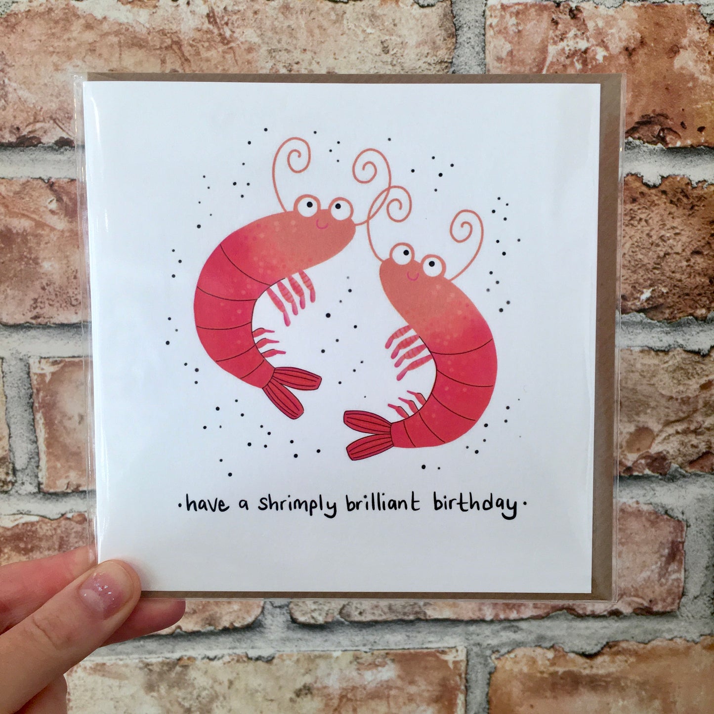 Shrimply Brilliant Birthday Card