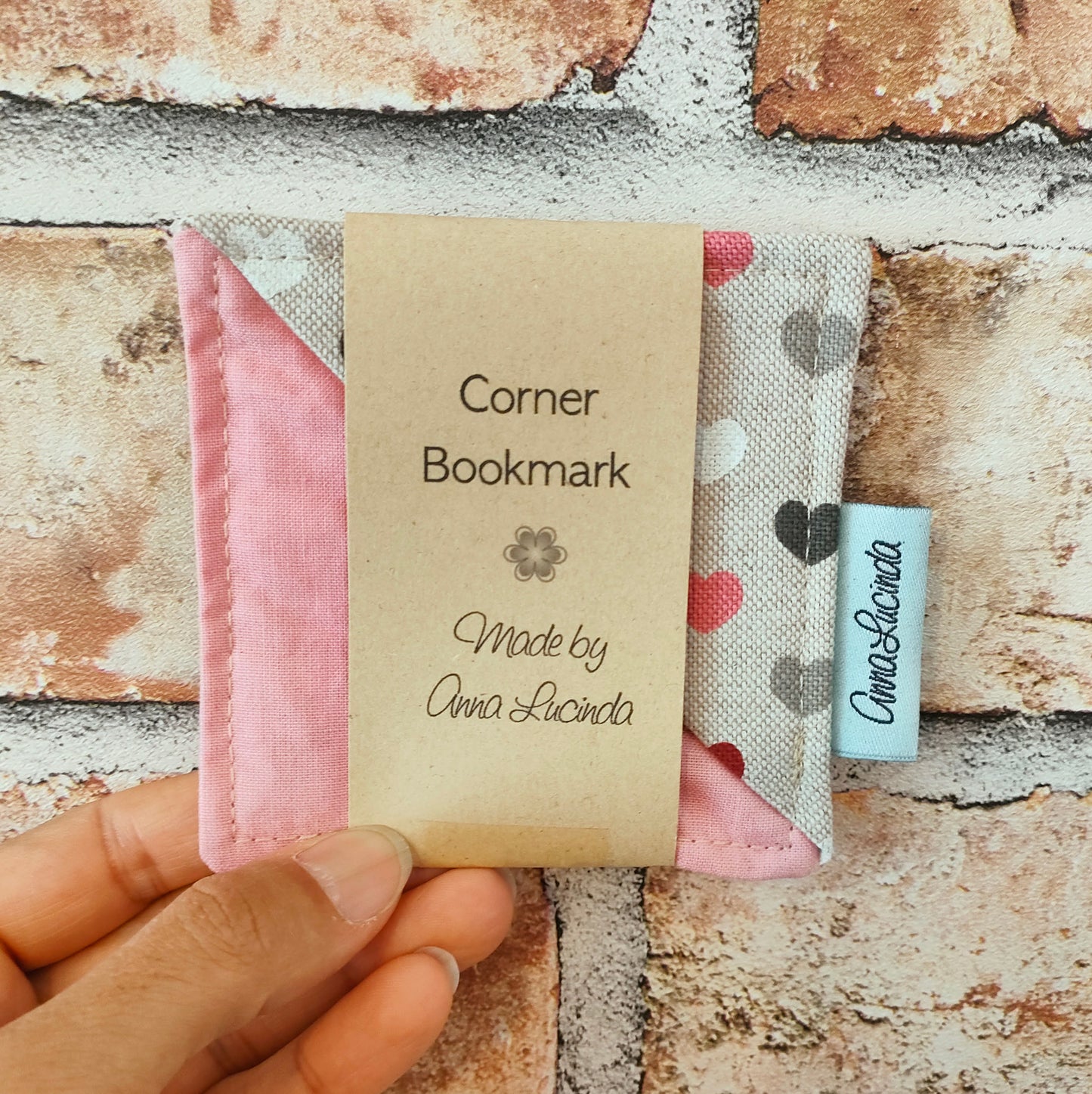 Corner Bookmarks In Various Fabrics