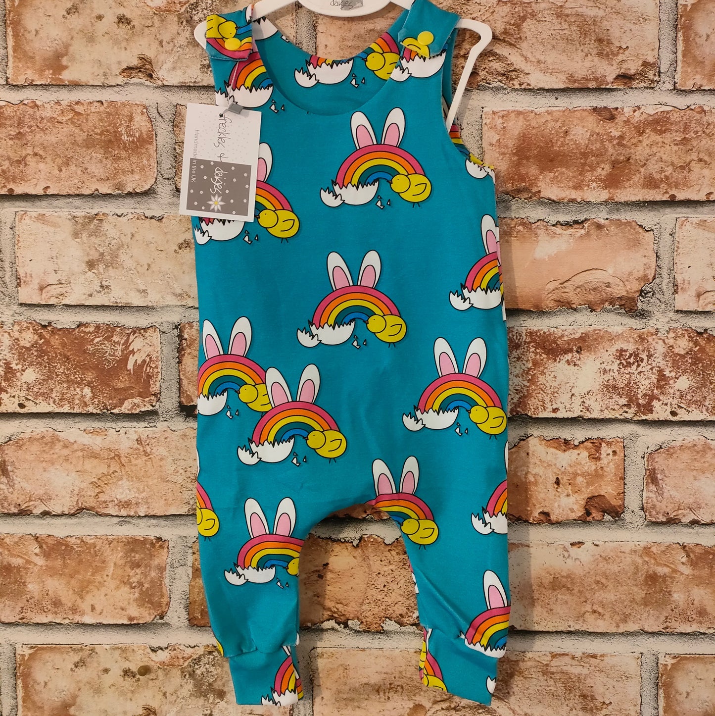 Easter Rainbow Bunny Romper