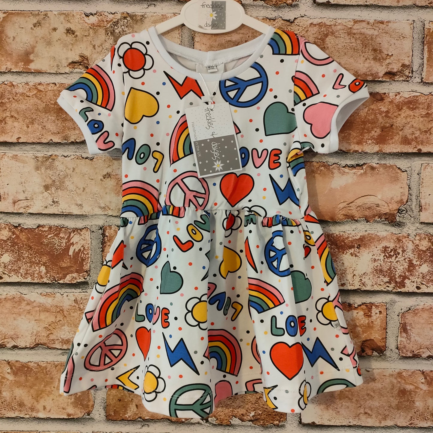 Peace & Love Dress Short Sleeves