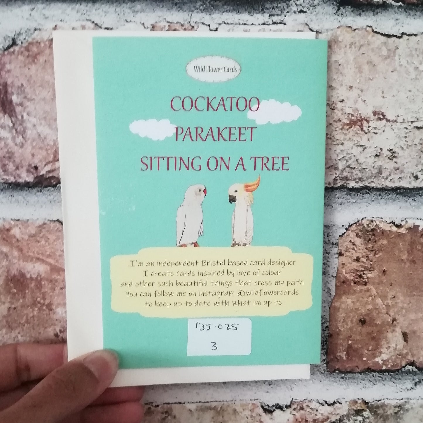 Cockatoo Parakeet Card