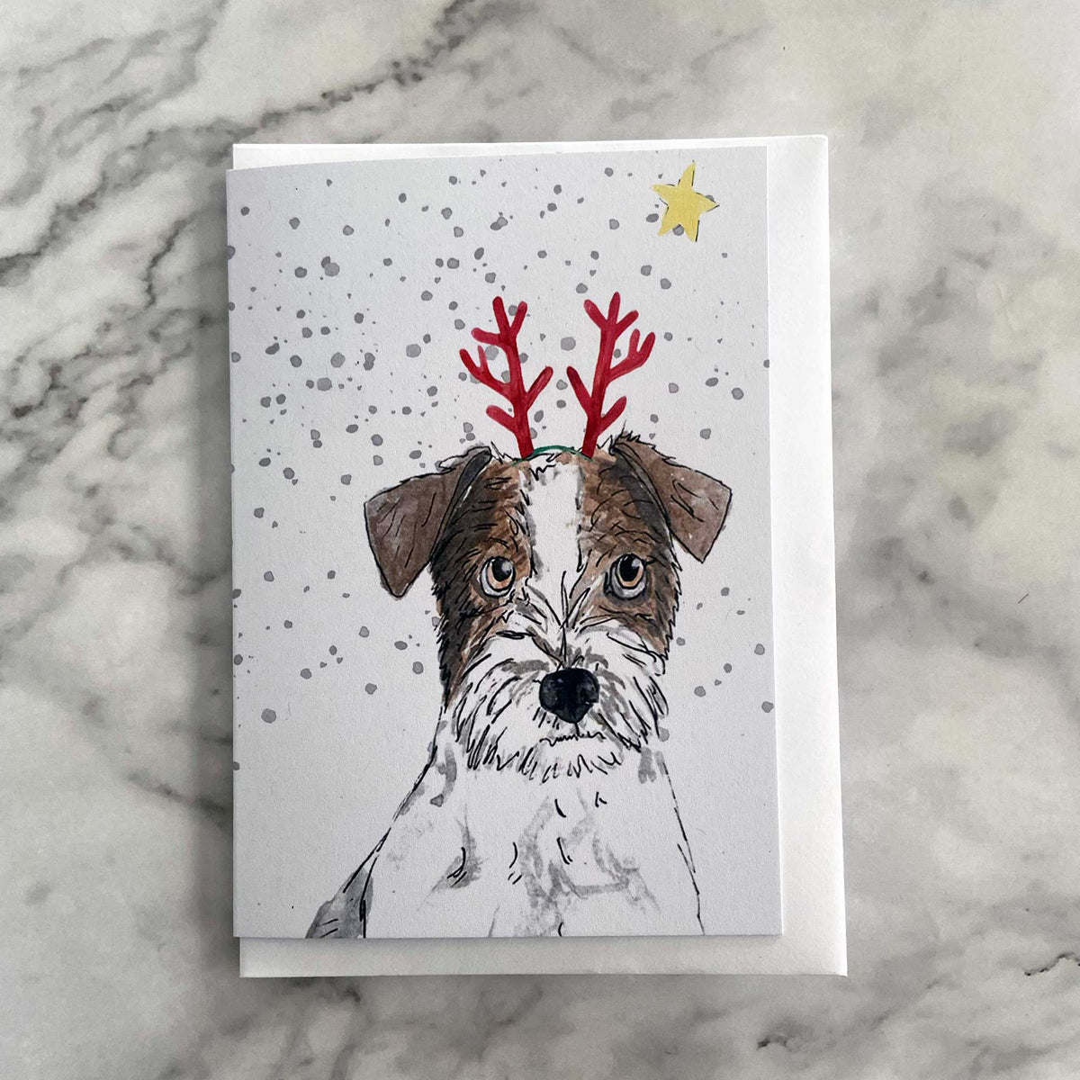 Jack Russell Christmas Card