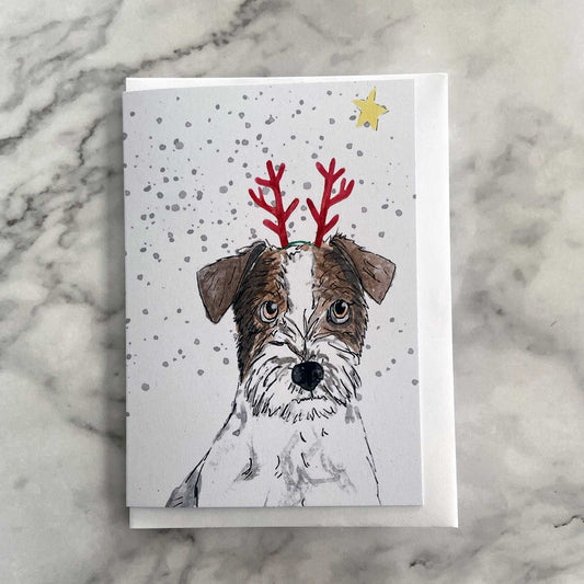 Jack Russell Christmas Card