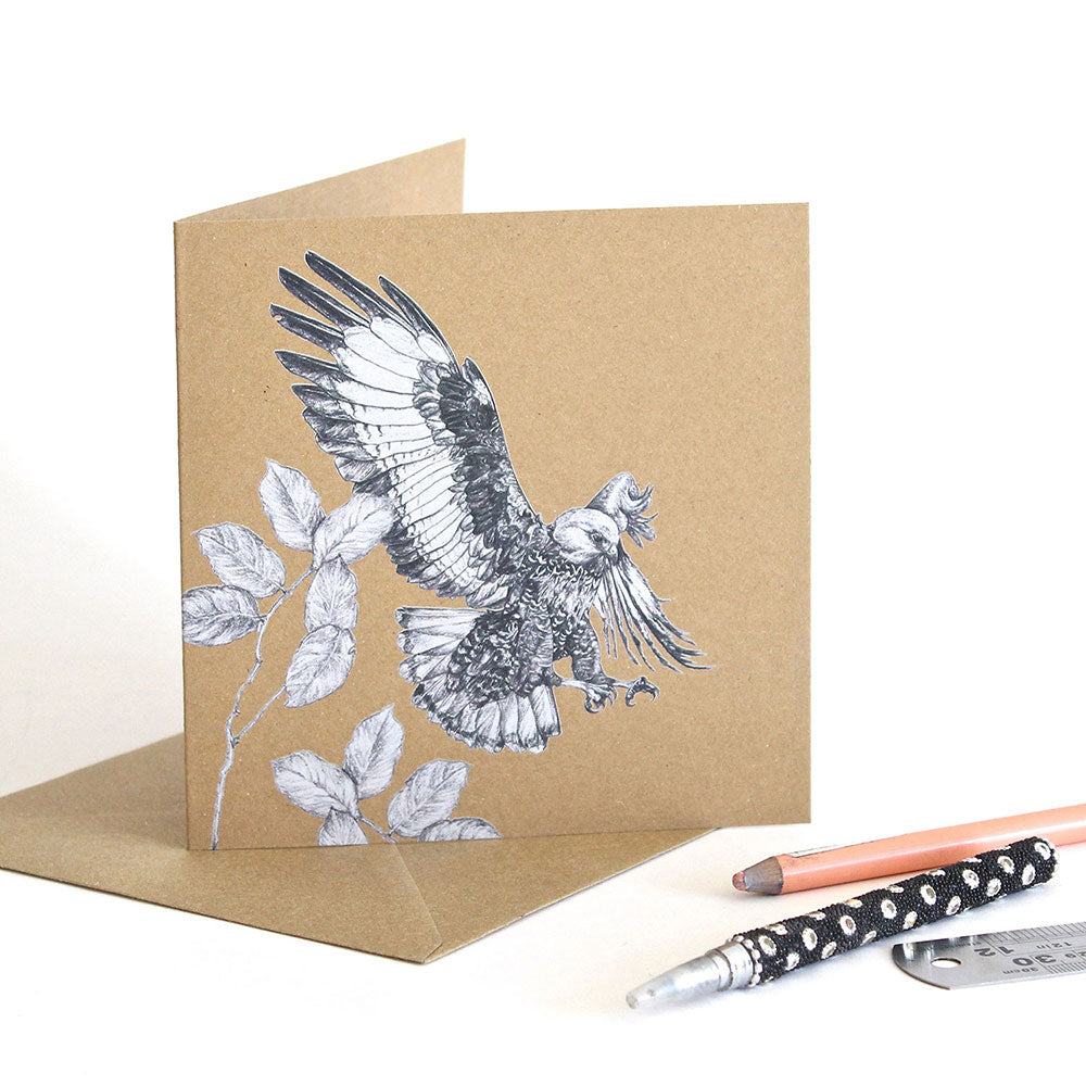 Jackal Buzzard Greeting Card