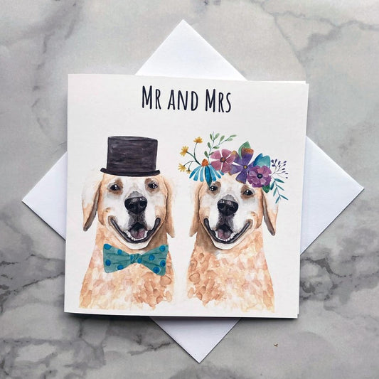 Labrador Mr & Mrs card