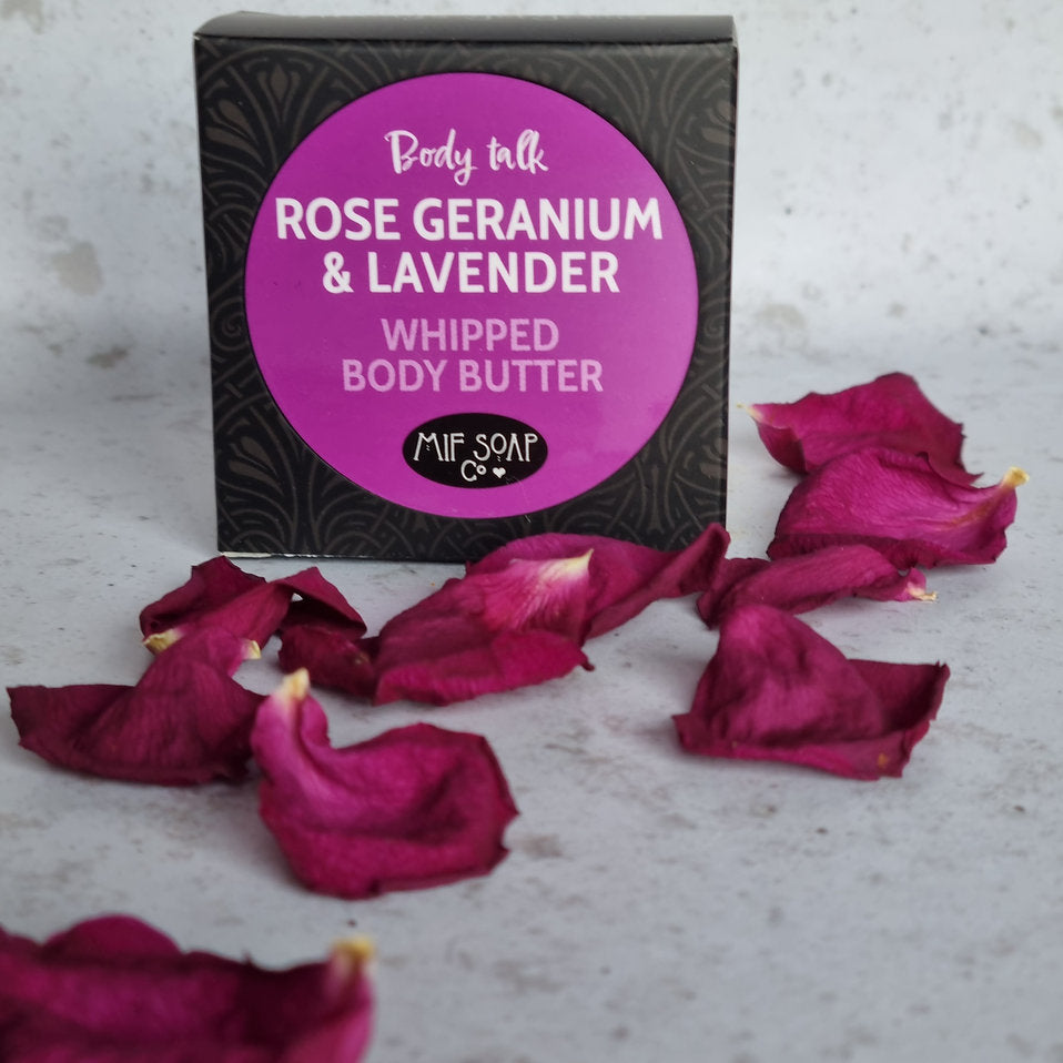 Whipped Body Butter - Rose Geranium & Lavender