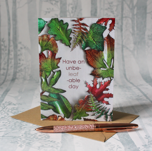 Unbe-Leaf-Able Autumn Leaves Card