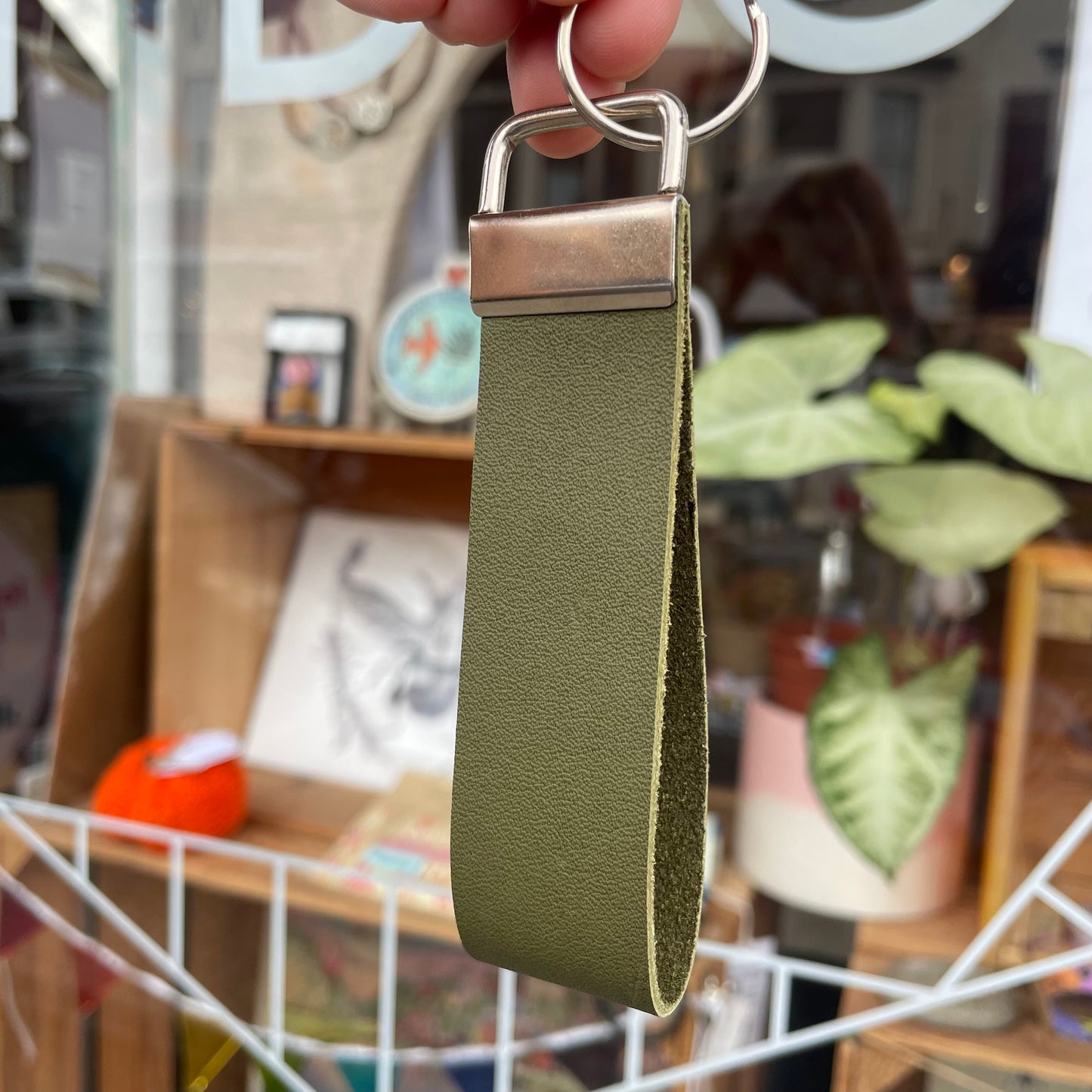 Leather Keyrings - Various Colours