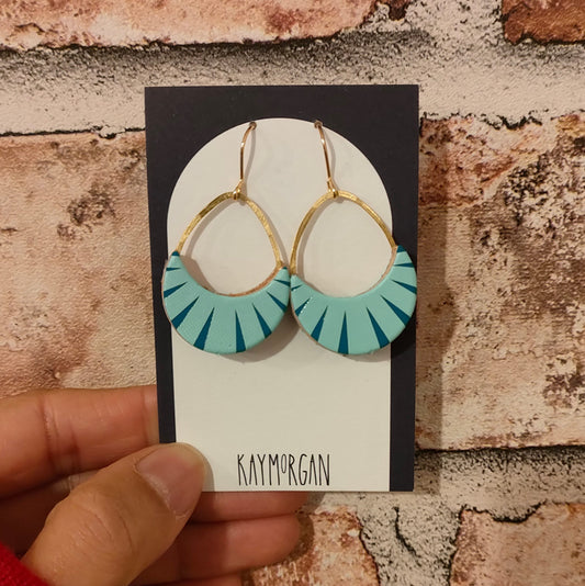 Drop Moon Earrings