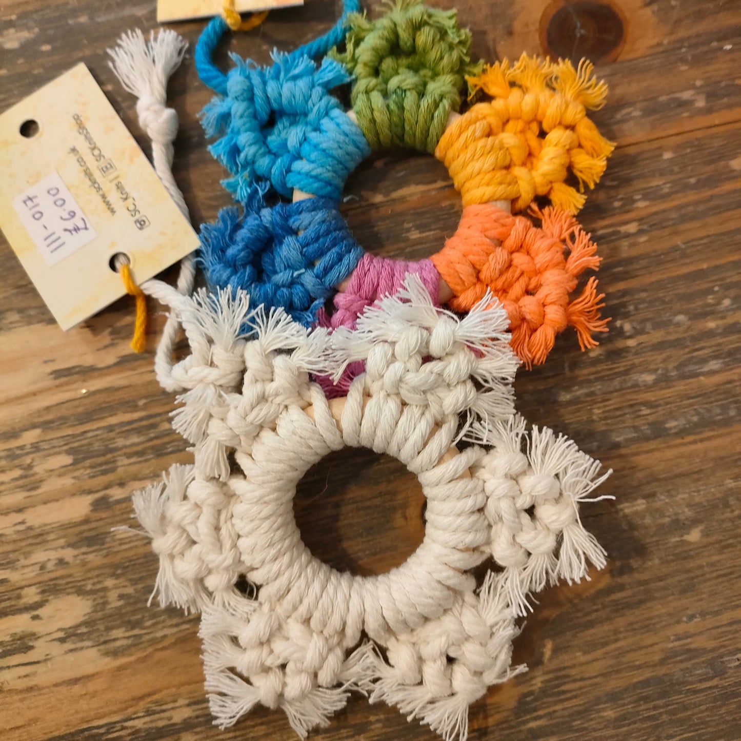 Macramé Xmas Decorations - Mixed Colours