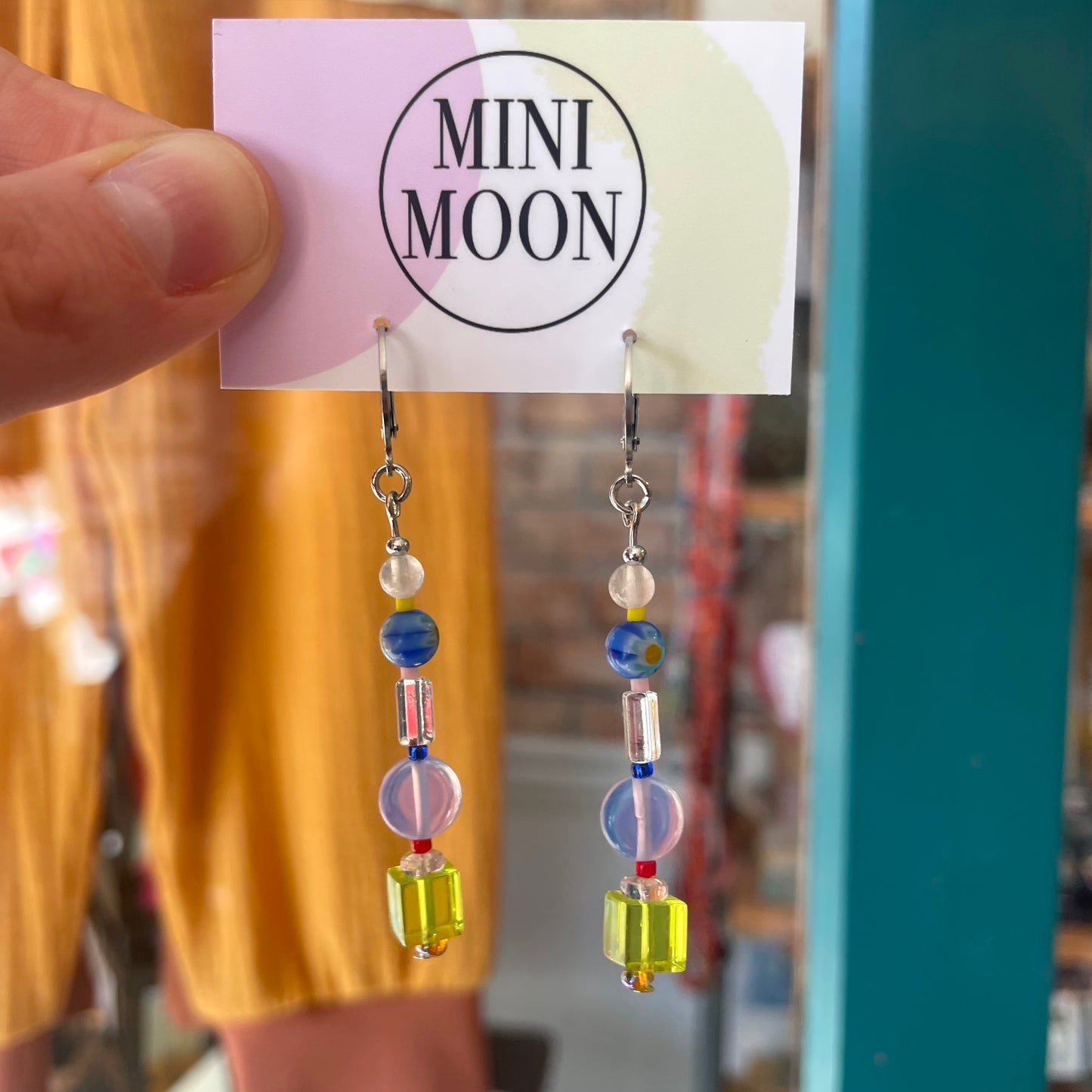 Medium Beaded Earrings (Glass & Semi-precious Stones)