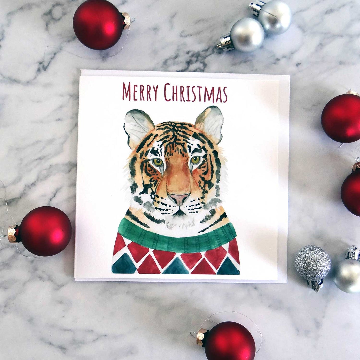 Tiger Christmas Card