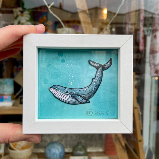 Mini Frame Blue Whale