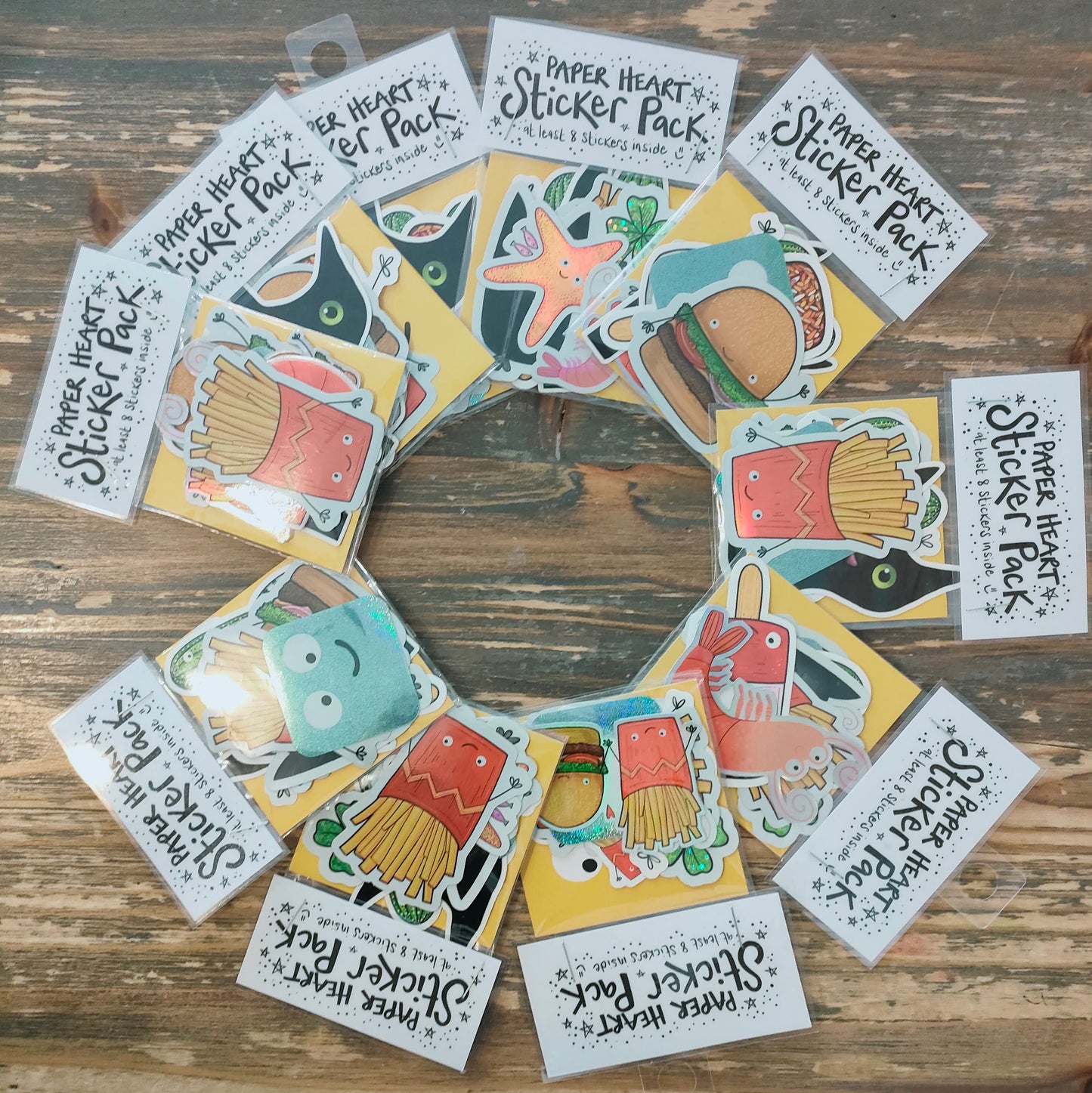 Mixed  Sticker Pack - 8 Stickers