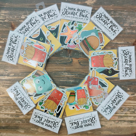 Mixed  Sticker Pack - 8 Stickers