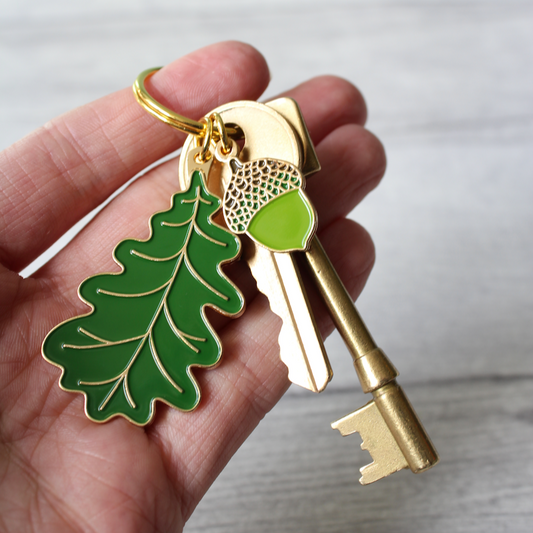 Oak & Acorn Keyring