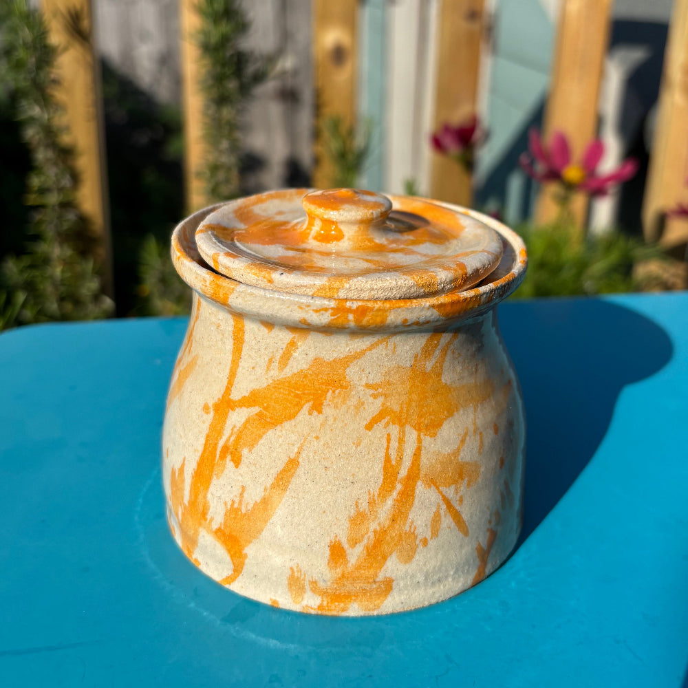 Orange Splash Treasure Pot