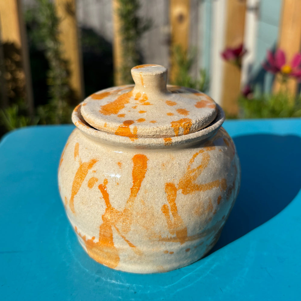 Orange Splash Treasure Pot