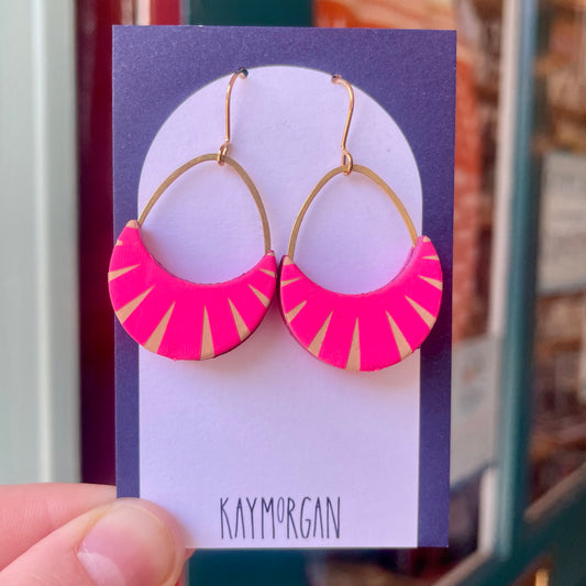 Drop Moon Earrings