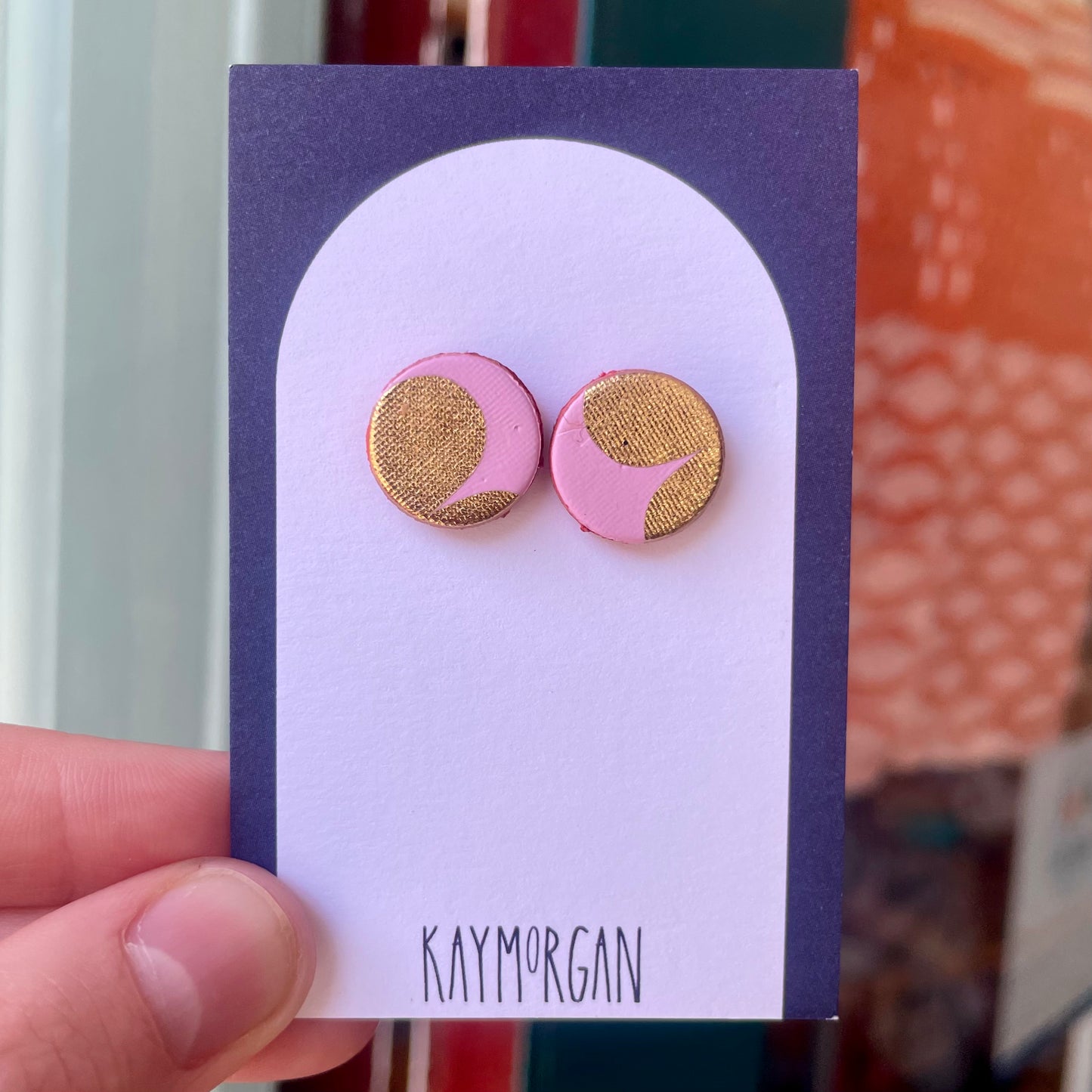 Circle Stud Earrings