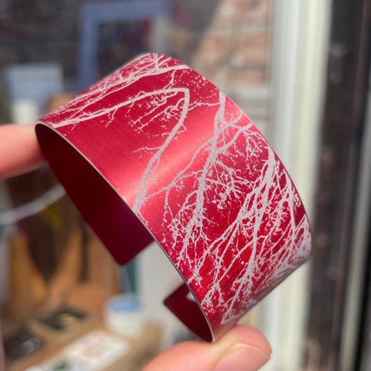 Winter Trees Aluminium Bracelet Cuff