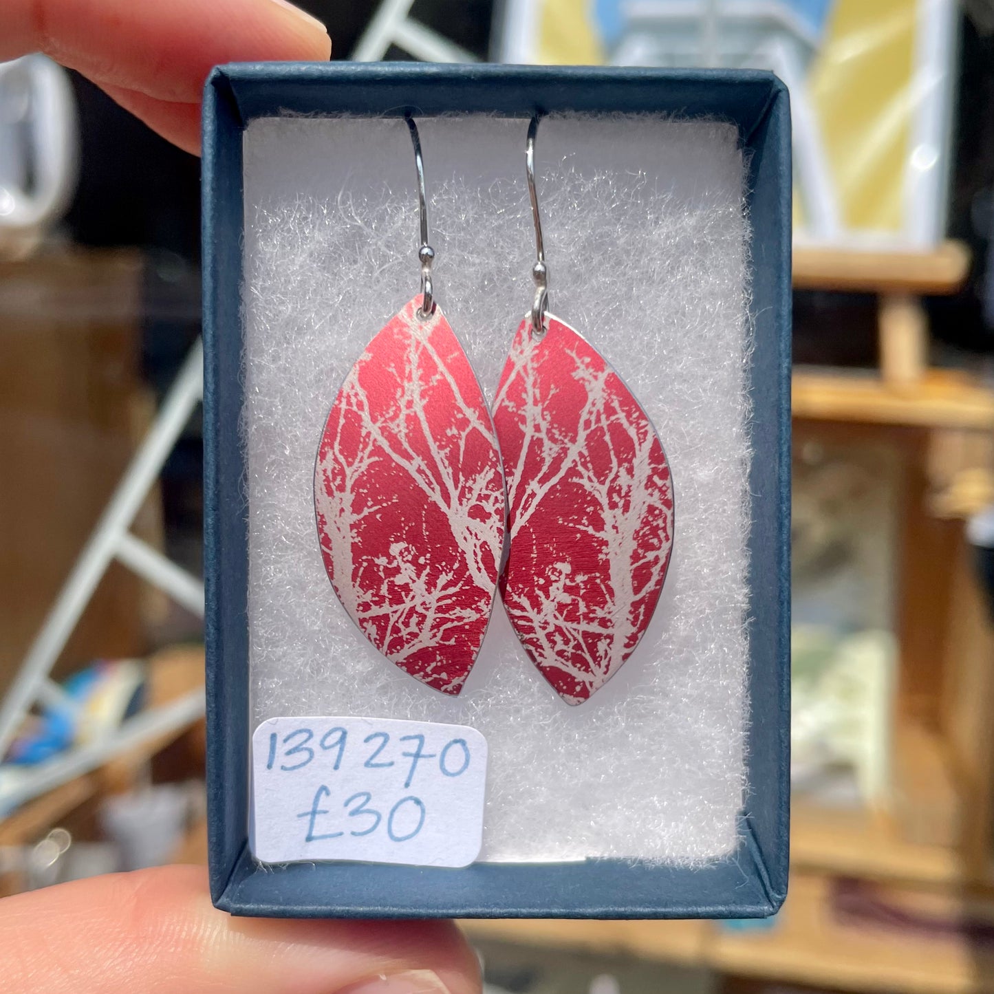 Winter Trees Dangly Earrings