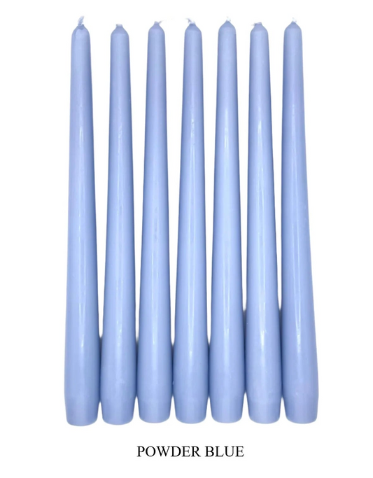 Dinner Candles - Navy/Powder Blue