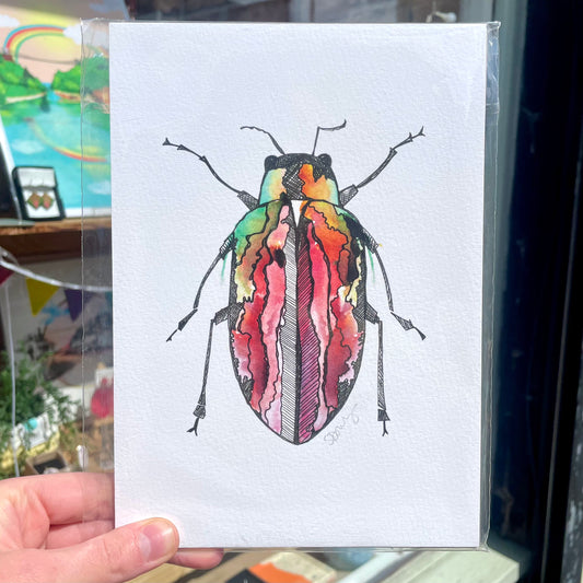 Print Red Beetle A5