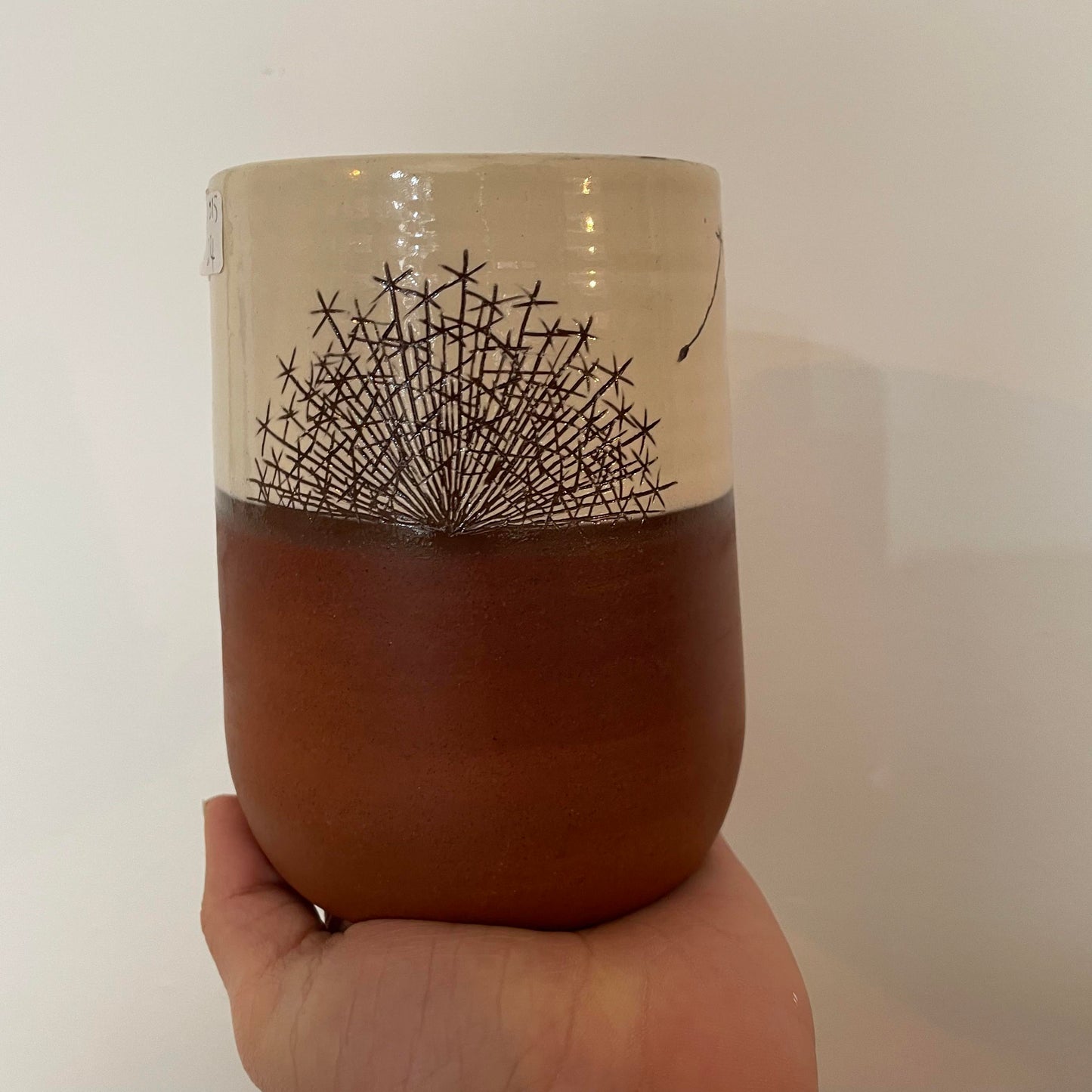 Red Thrown Vase