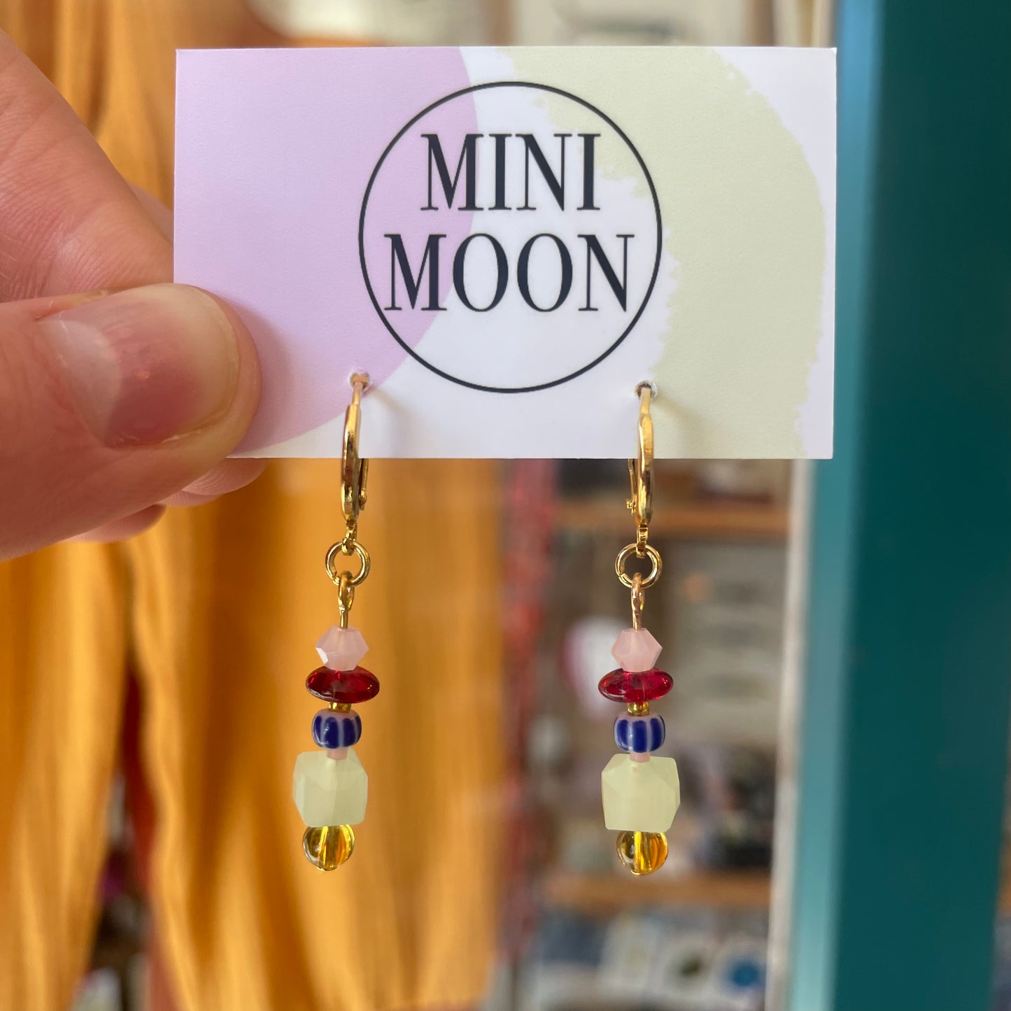 Small Beaded Earrings (Glass & Semi-precious Stones)