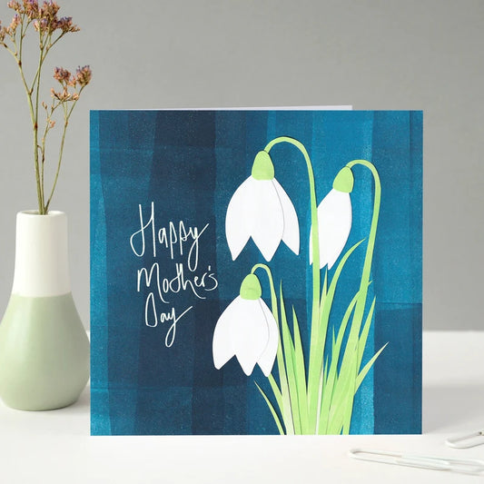 Mothers Day Card - Snowdrops