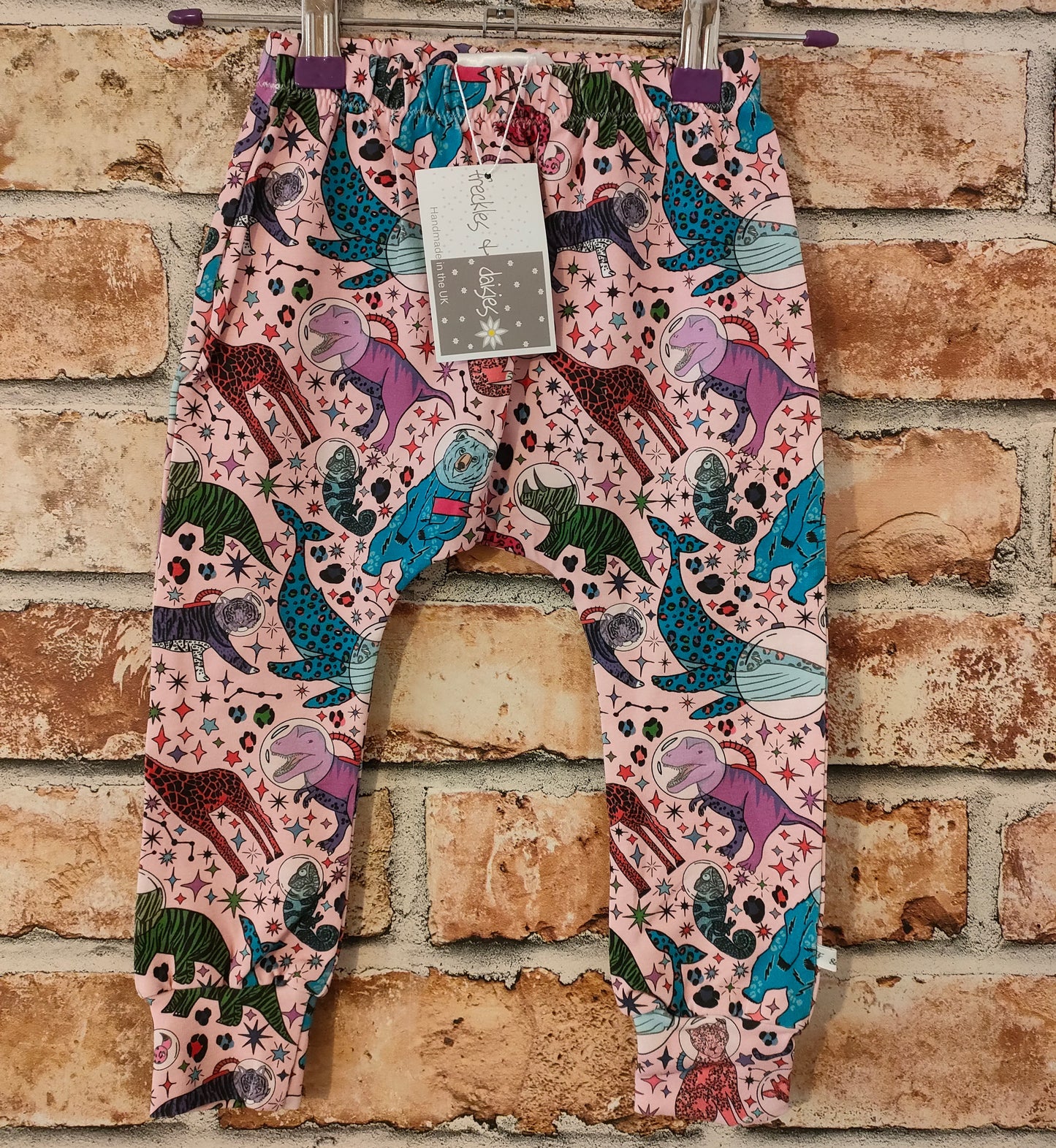 Pink Space Team Baby Leggings