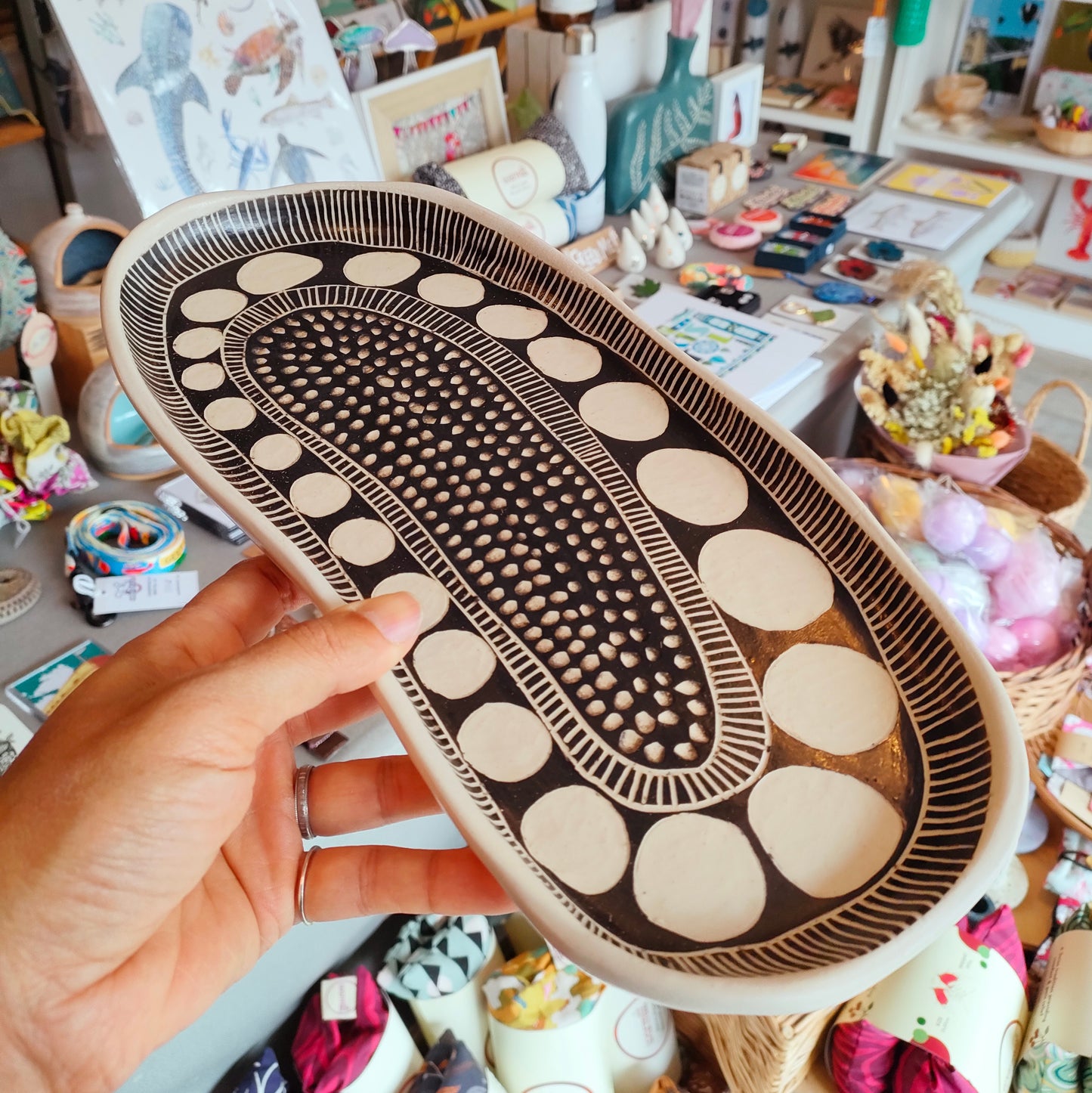 Black & White Serving Platter