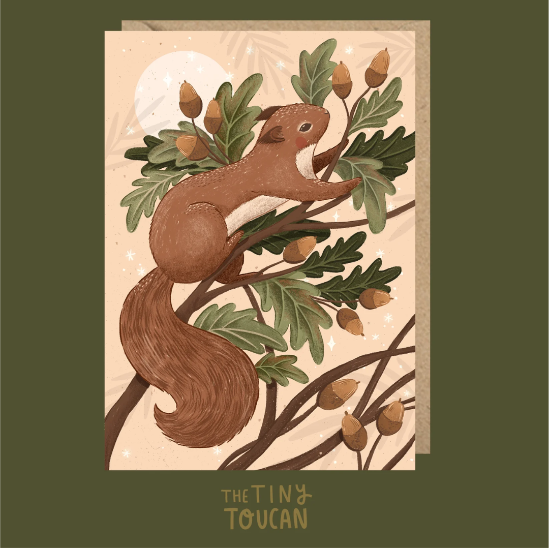 Squirrel Christmas Card