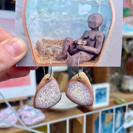 Ceramic Dangly Earrings