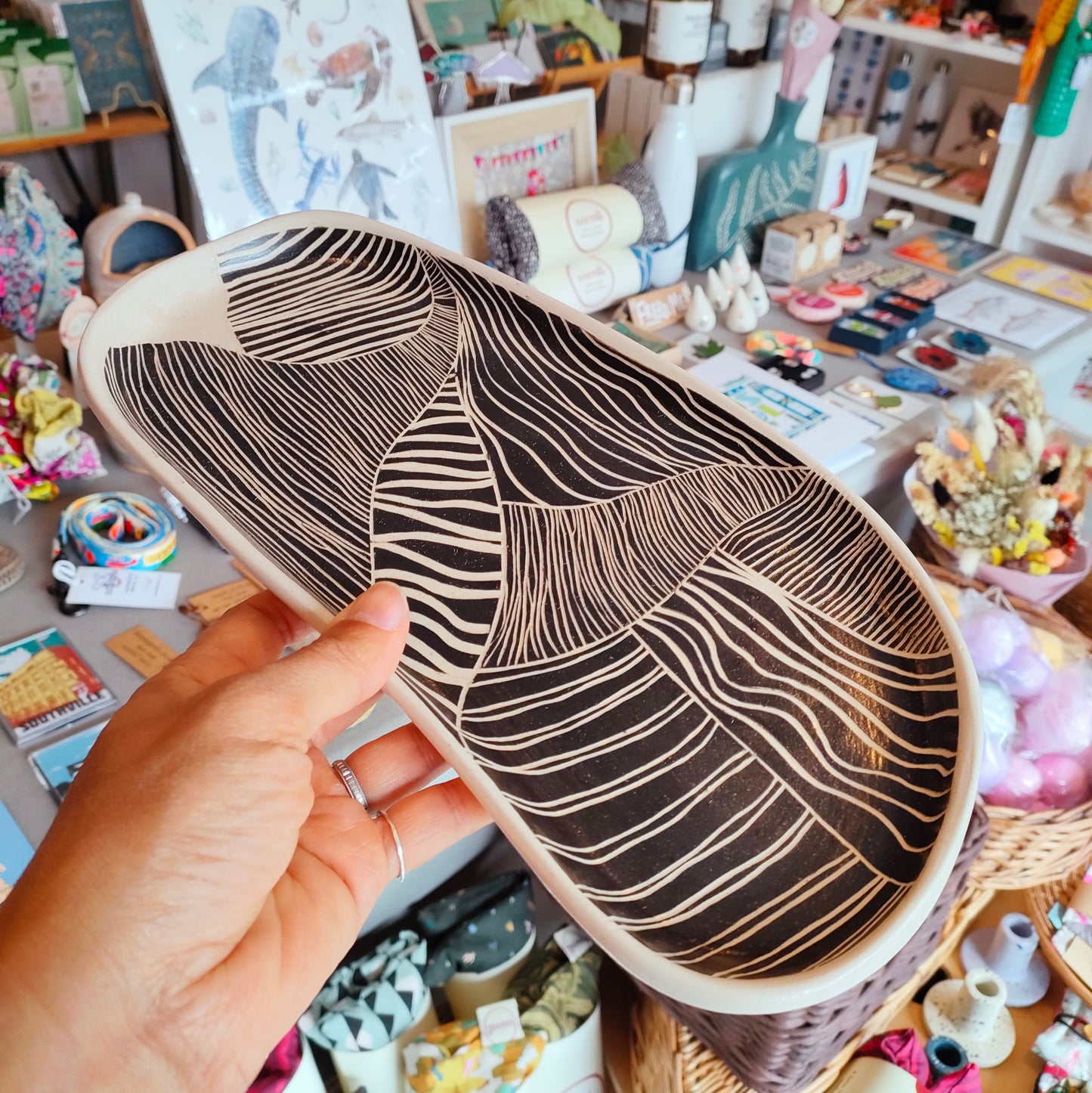 Black & White Serving Platter