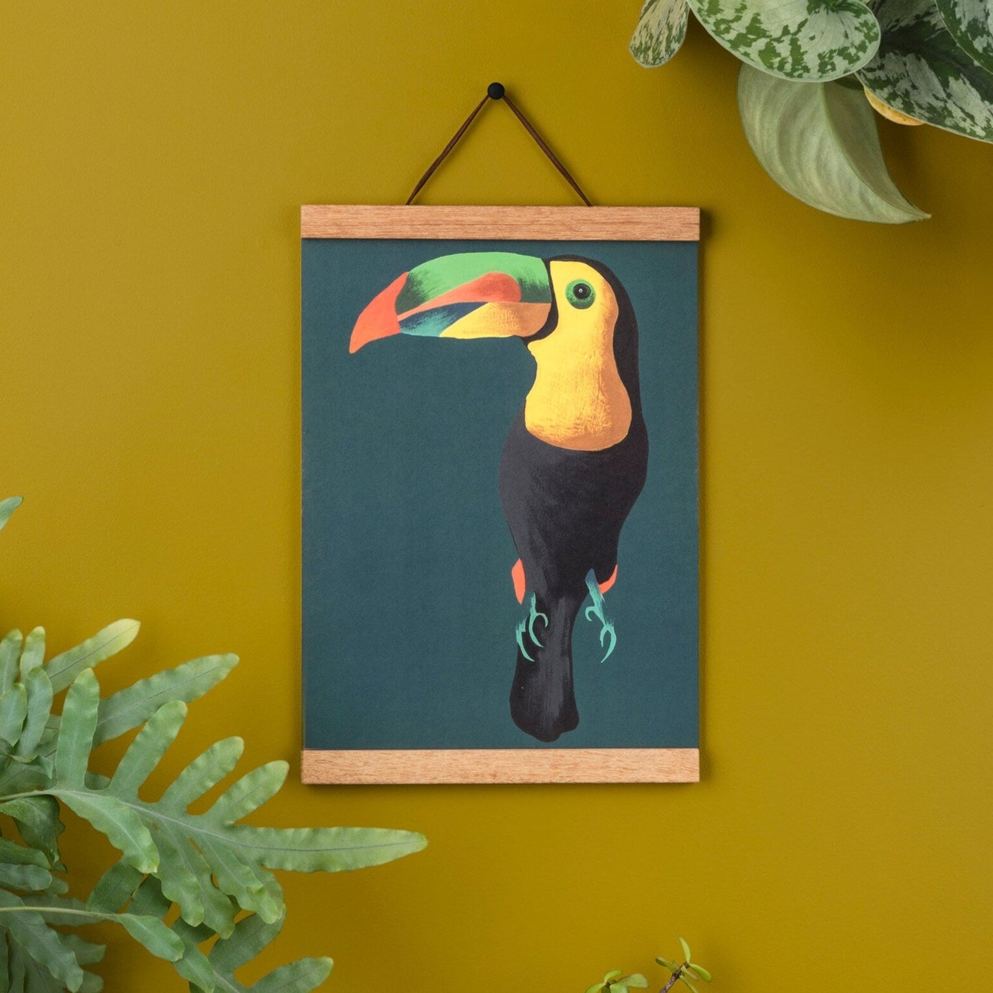 Teal Toucan Print A4