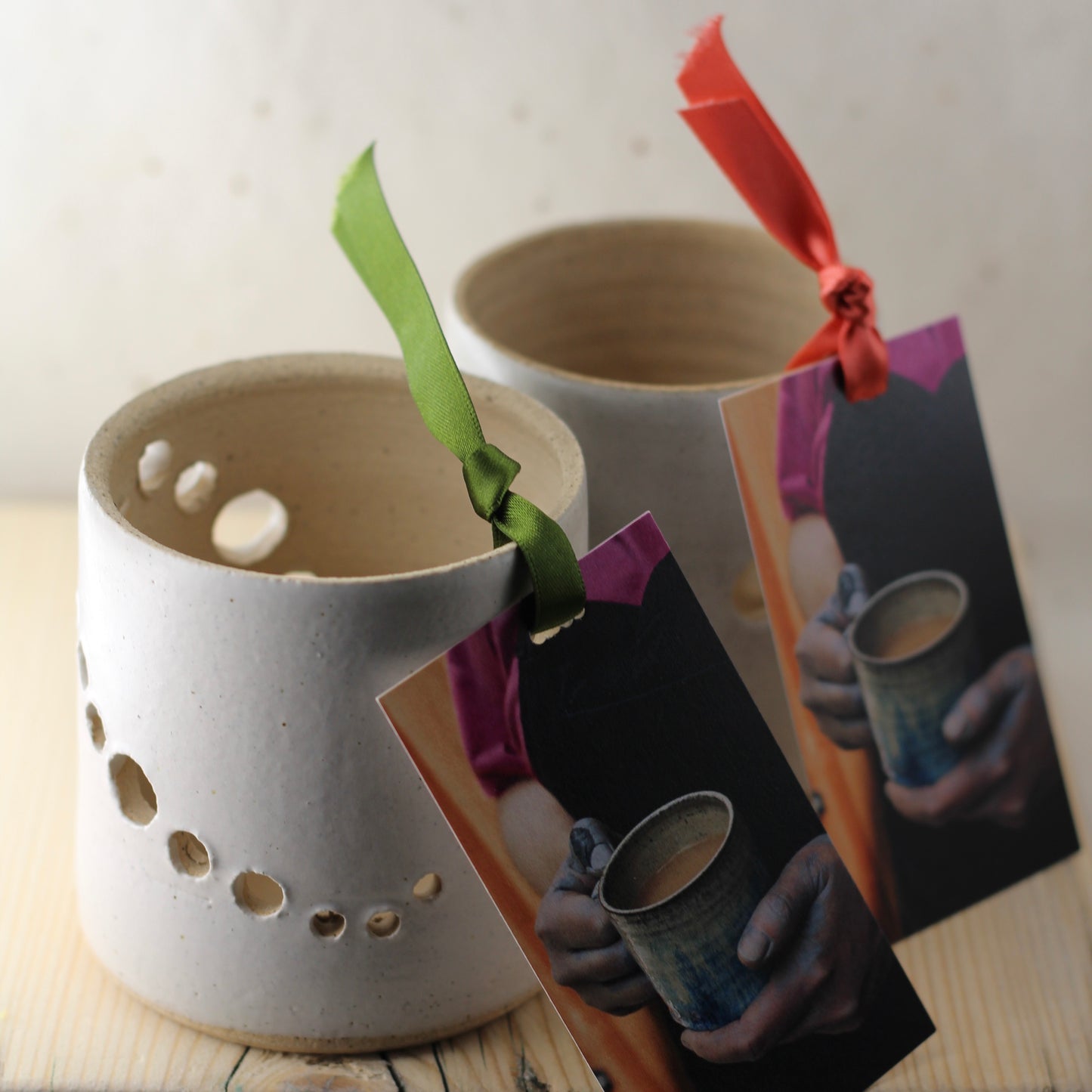 Stoneware Tealight Lanterns