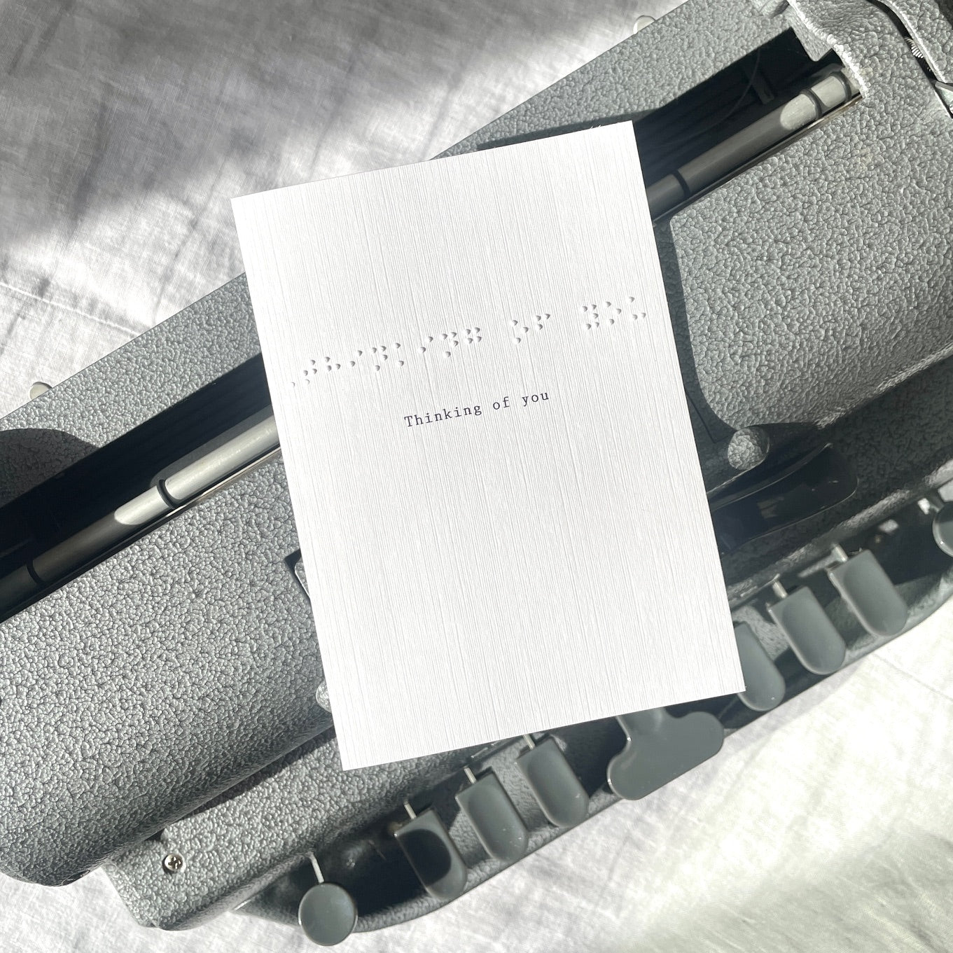 Thinking of You Braille Card