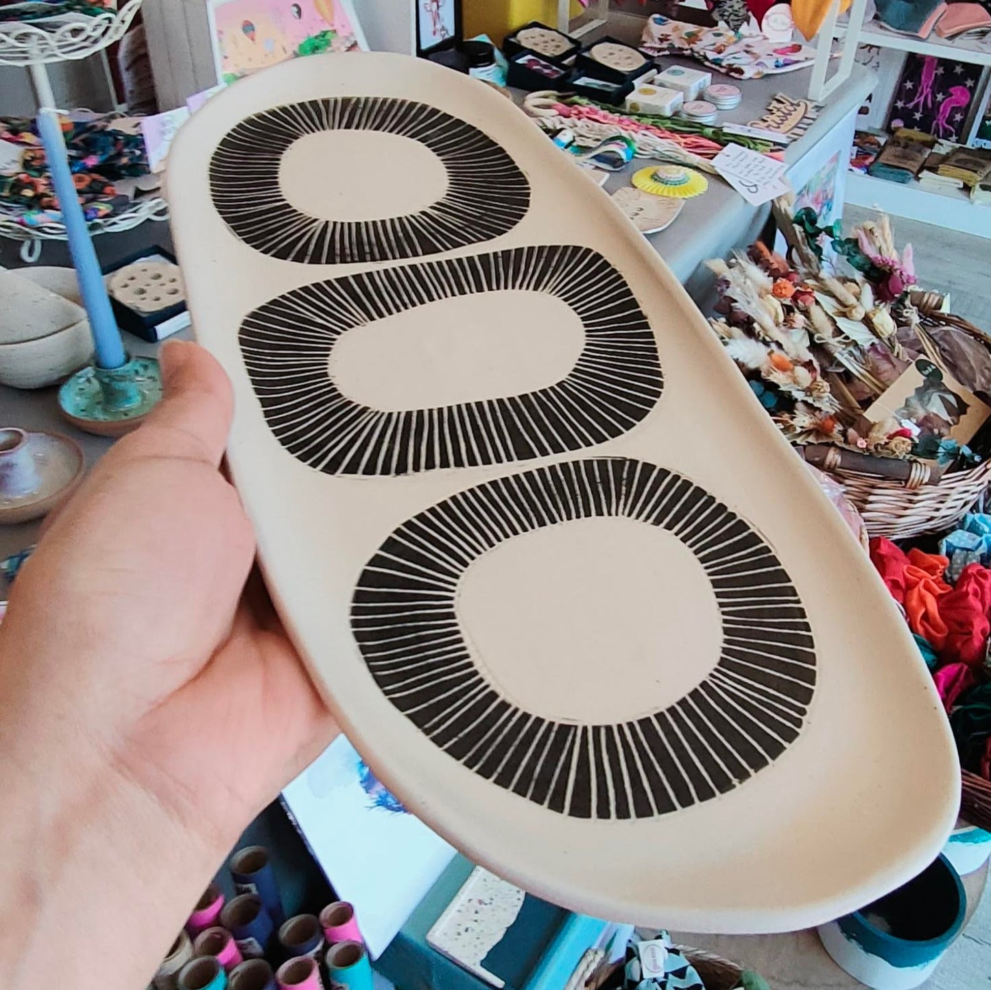 Black & White Serving Platter