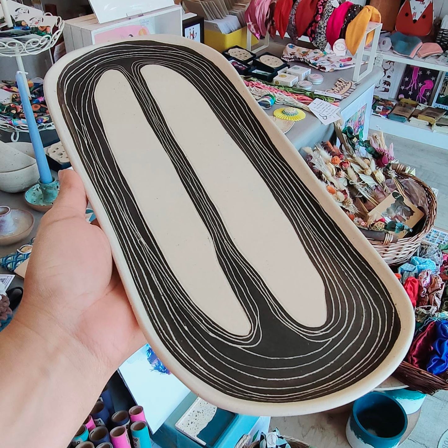 Black & White Serving Platter