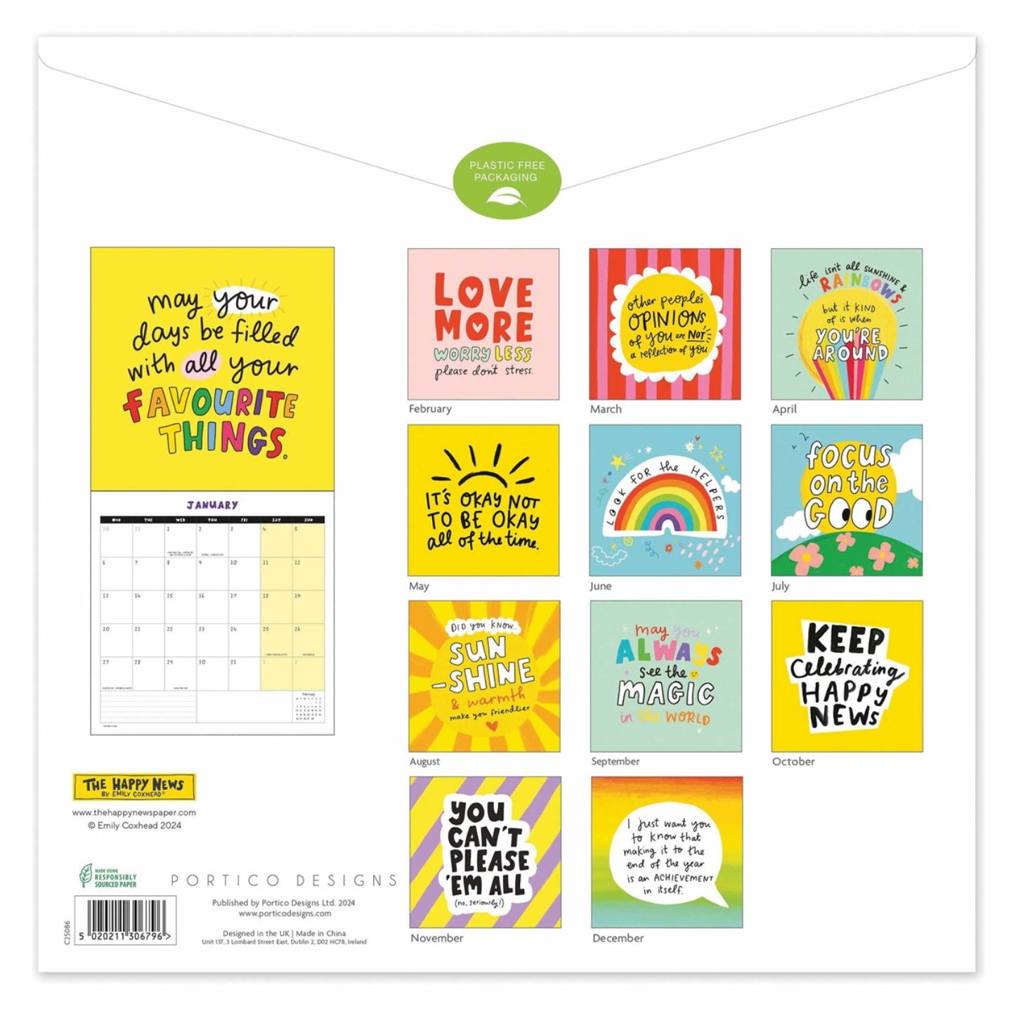 The Happy News Calendar 2025 - Square