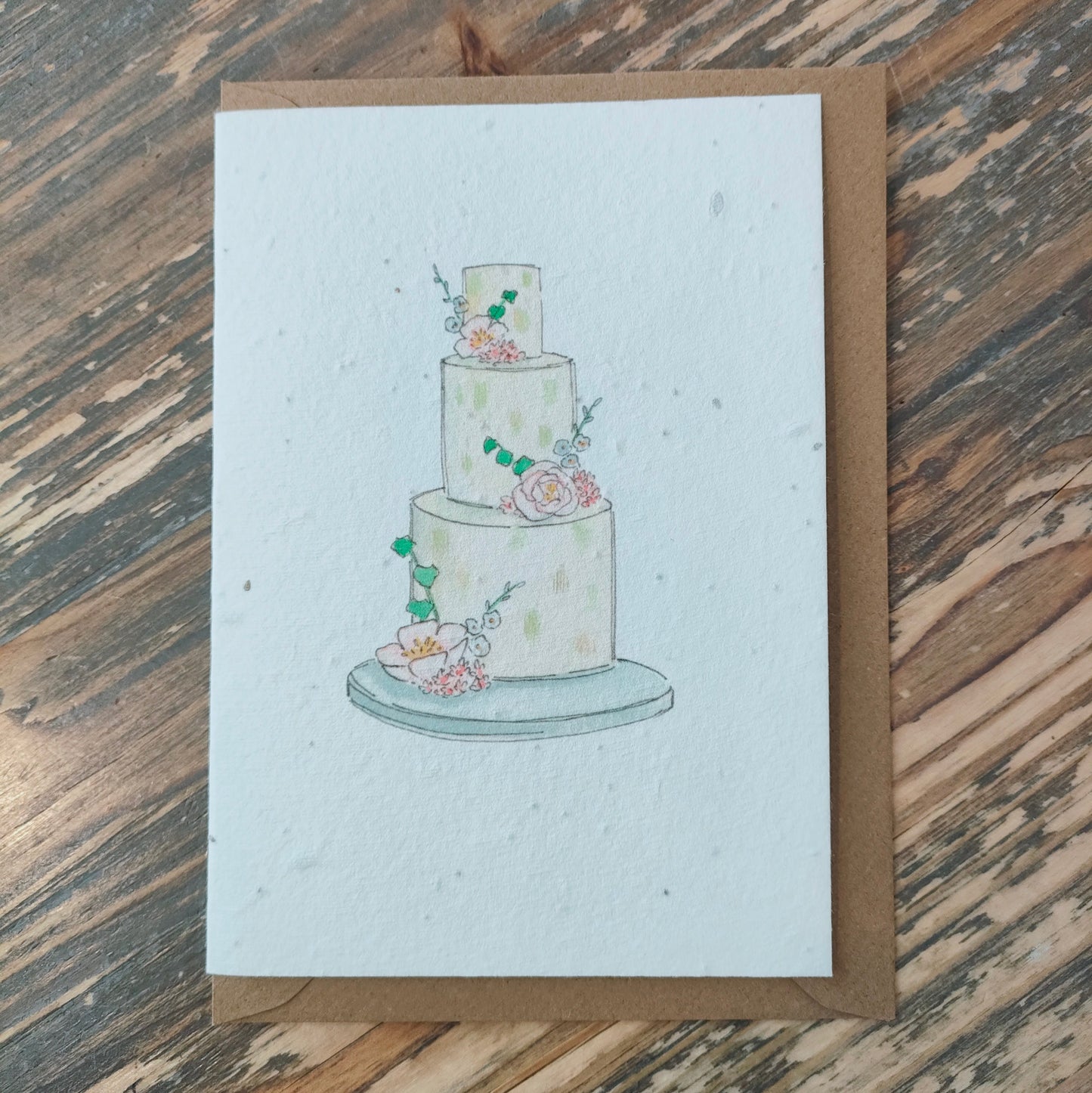 Wedding Cake Seed Card