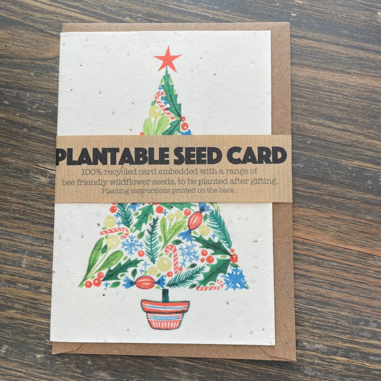 Pattern Xmas Tree Seed Card