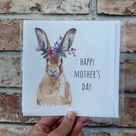 Wild Hare Mother's Day Card