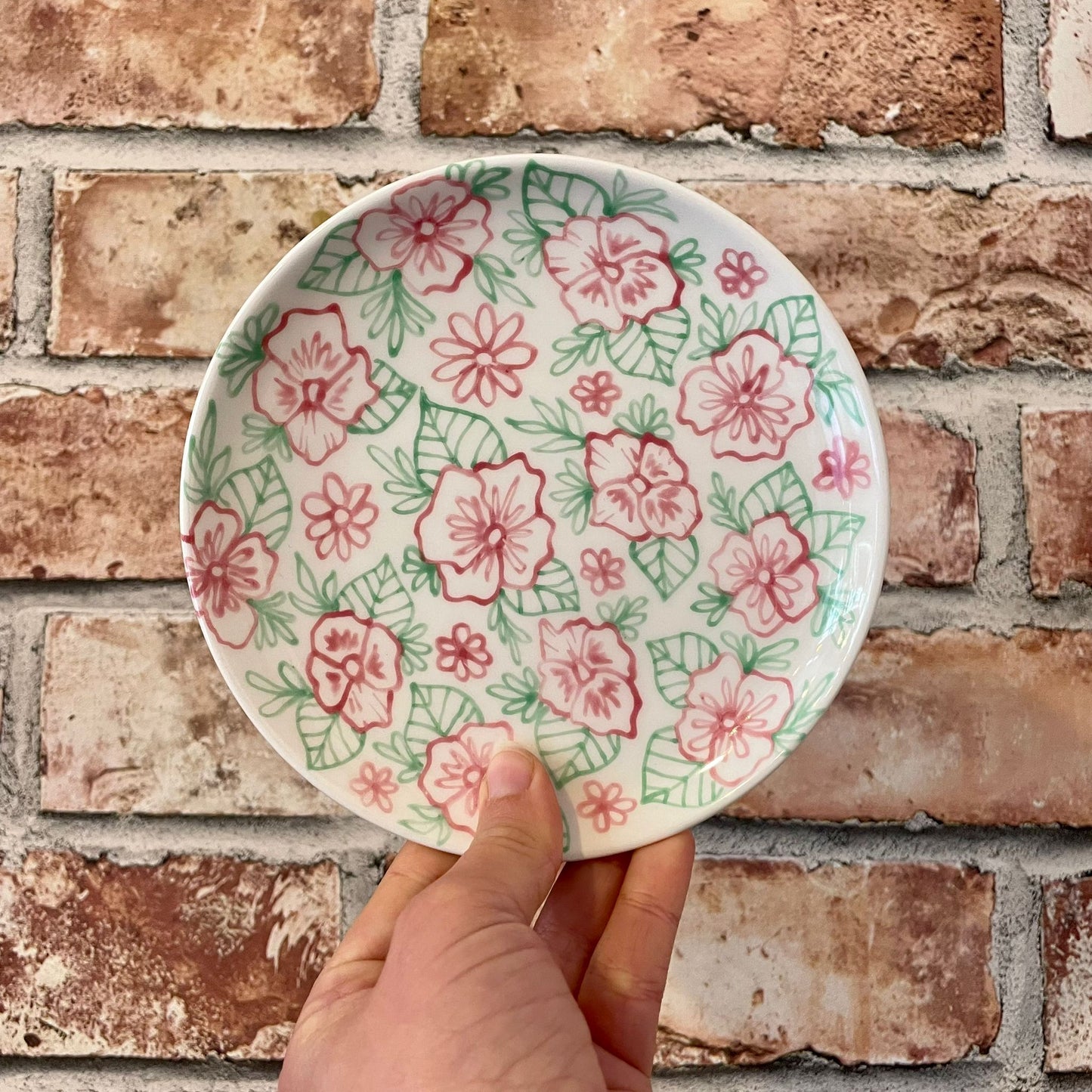 Small Plate with Florals