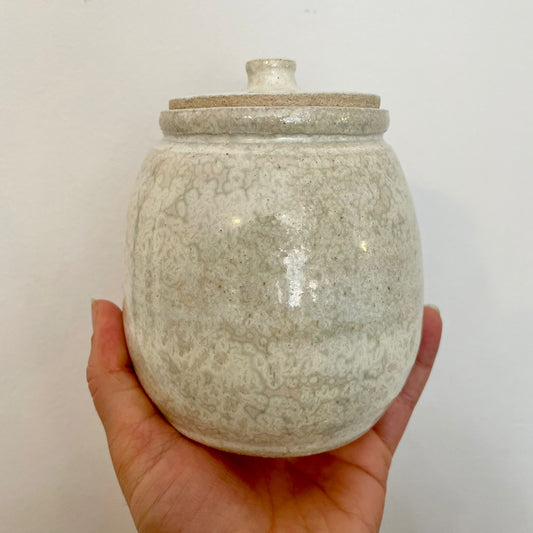 White Lidded Jar