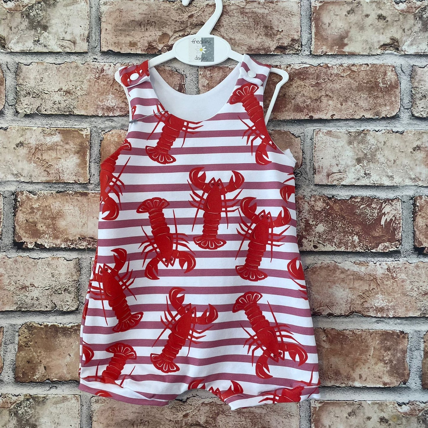 Lobster Life Rose Shortie Romper